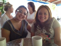 Tanya Coronado and Katyel from Pty Lawyers at Playacommunity Business breakfast.